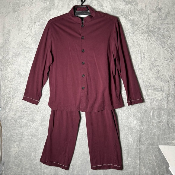 Cathay Pacific By PYE Pajamas Size Large Mens Unisex 2 Piece Set Organic Cotton - Picture 1 of 15